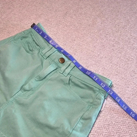 American Apparel Green Cotton Stretch Shorts. Size 24/25. Made  in USA. - Picture 5 of 10